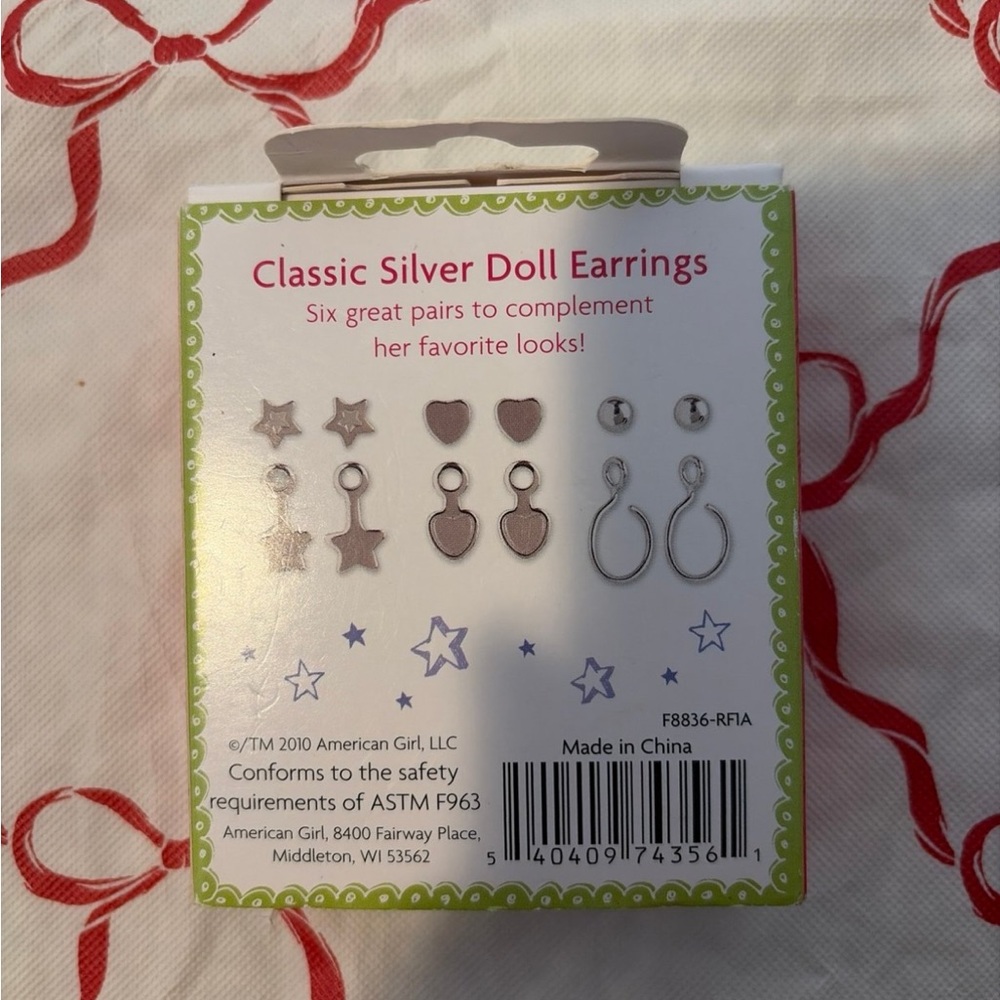 American Girl Doll earrings - Picture 3 of 4